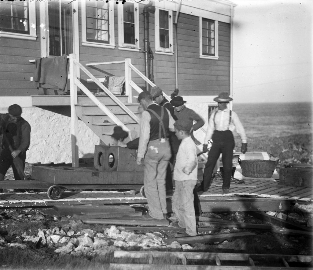 Construction of the Farrallon Island Naval Radio Station,