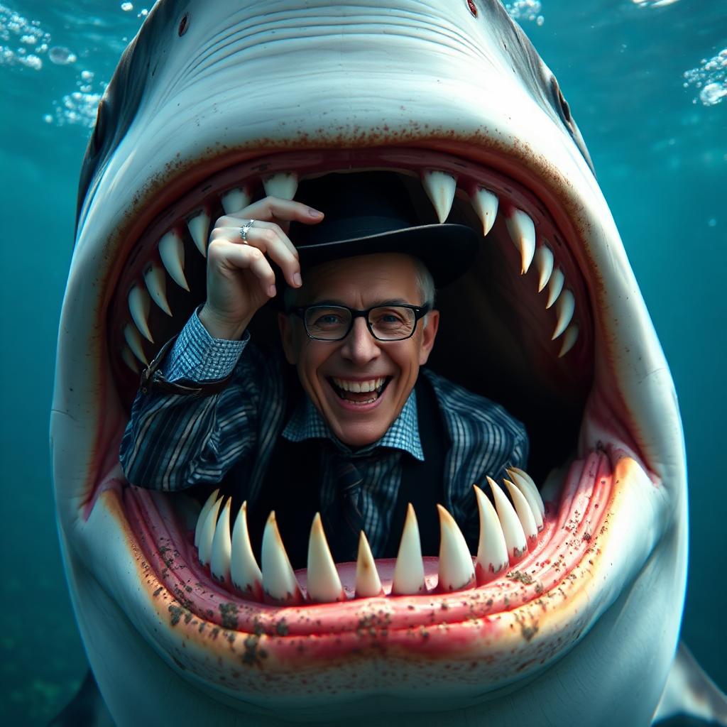 Actor Tom bergeron Dances with sharks in sharkweek