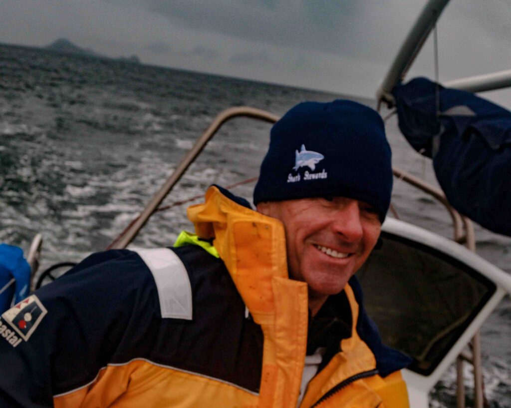 Mcguire sailing on boat