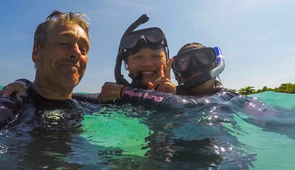 David and Snorkelers